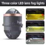 M617 3 Inch Tri-Color Fog Projector Bi-LED Projector Retrofit Kit with Low High Beam - Ultimate Clarity in Any Weather! - Image 5