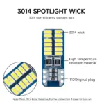 Premium Ultra Compact T10 Canbus LED Bulb - W5W WY5W Halogen Replacement for Automotive Lighting - Image 3