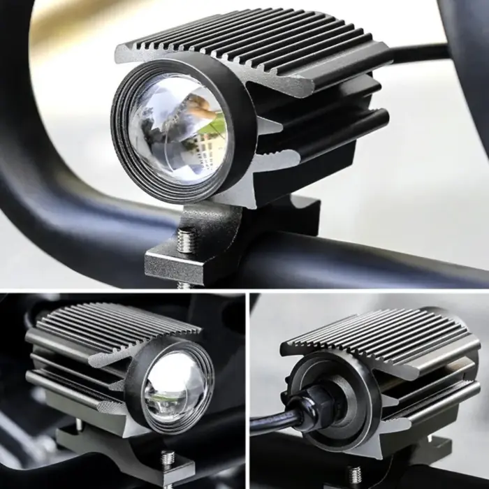 Dual-Color Spotlight Waterproof Auxiliary Light for Cars, Motorbikes, ATVs, and 4x4s – High-Performance Spotlight - Image 2