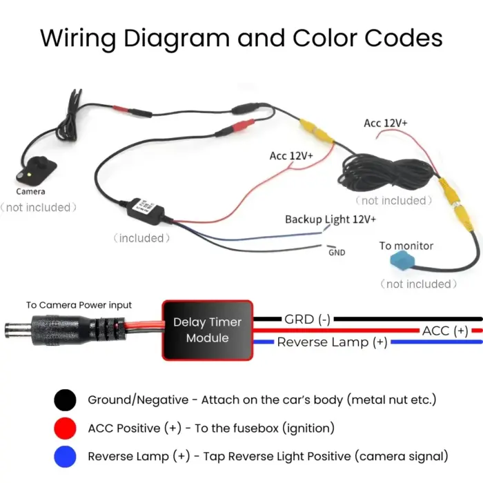 Delay Timer Module Kit For Volkswagen Skoda Reverse Camera - Image 5